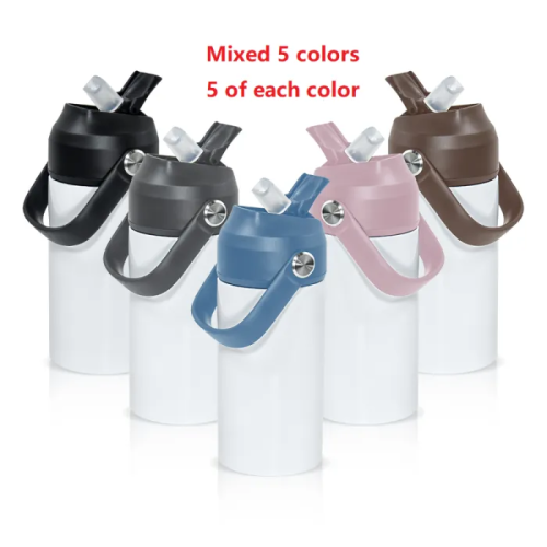 Locustsub US Warehouse New Style 12oz Kids Water Bottle With Flat Edge,25pcs/case