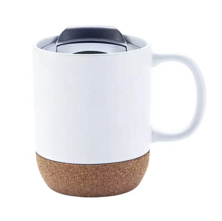 Locustsub  US Warehouse sublimation 15oz ceramic mugs with wood bootom (can take off) 36pcs/case