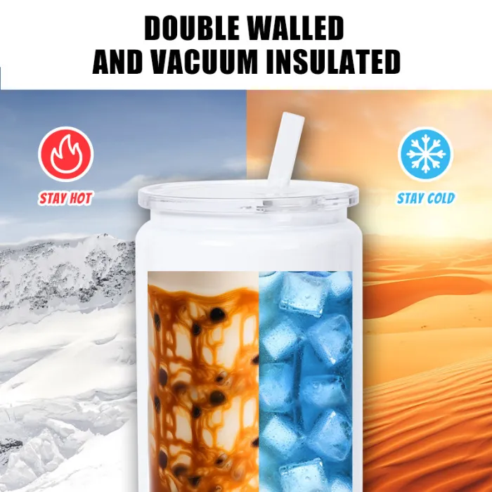 Locustsub China Warehouse Double Wall 16oz Sublimation Stainless Steel Can,50pcs/case