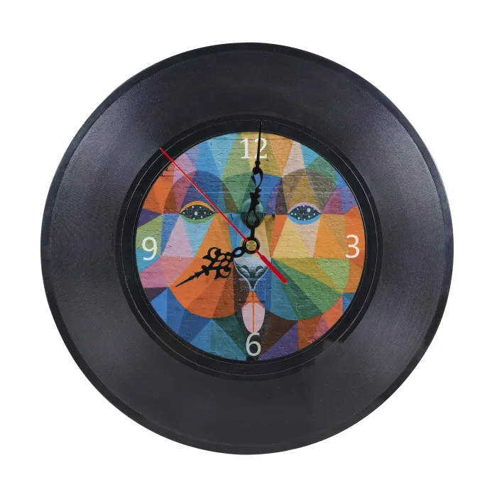 Locustsub China Warehouse 12 inches Plastic Album Shape Sublimation clock