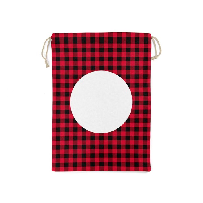 Locustsub China warehouse 50*70cm Mix Color Sublimation Santa Sacks,50pcs/case