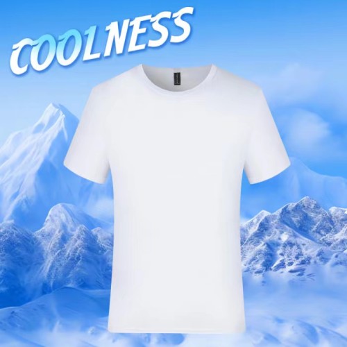 Locustsub US Warehouse  sublimation Quick Drying Ice Cold Cool Feeling Sublimation White T-Shirt 50 pcs/case