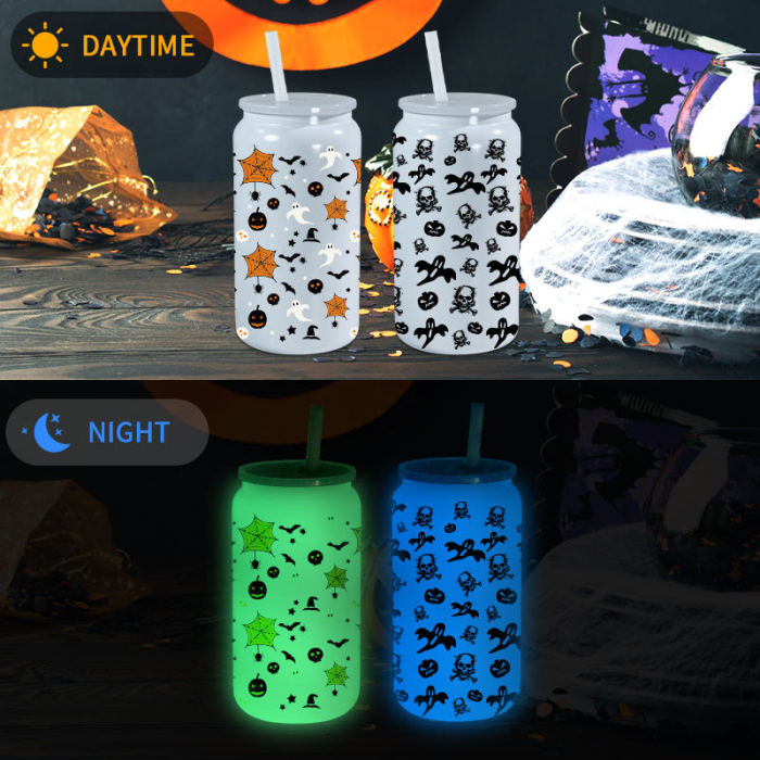 Locustsub China Warehouse 16oz Sublimation Glow in the dark Stainless Steel libbey cups