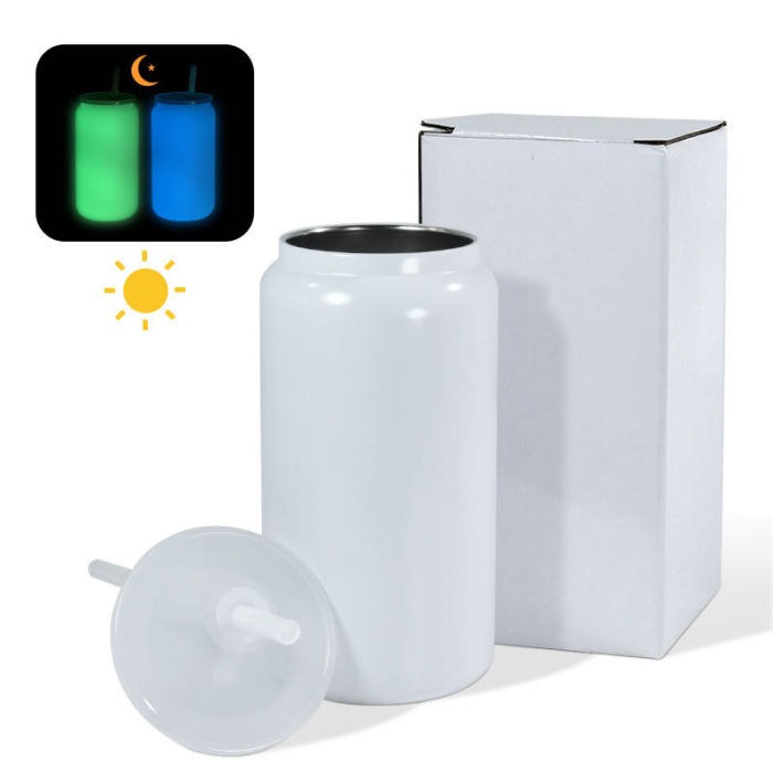 Locustsub China Warehouse 16oz Sublimation Glow in the dark Stainless Steel libbey cups