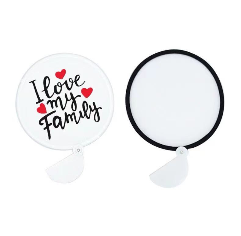 Locustsub china warehouse sublimation 8 inches folding fans