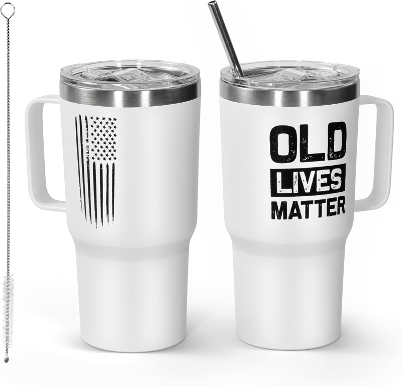 Locustsub USA Warehouse OLD LIVES MATTER 20oz Tumbler for Men or Women,1pcs/pack