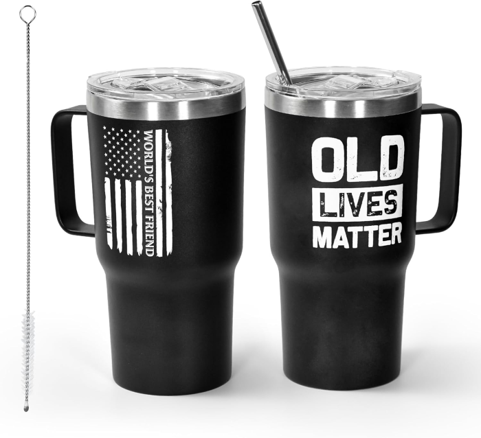 Locustsub USA Warehouse OLD LIVES MATTER 20oz Tumbler for Men or Women,1pcs/pack