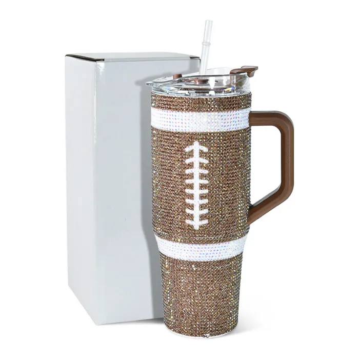 Locustsub China Warehouse Sport rhinestone 40oz tumblers with Handle 20pcs/case