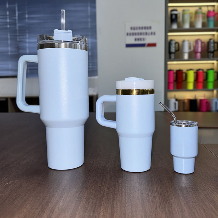 Locustsub 3oz Mini Colorful Sublimation Tumbler With Handle And Straw