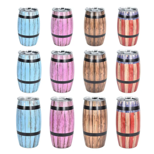 Locustsub china warehouse 15oz egg shaped Wine Barrel cups 30pcs/case