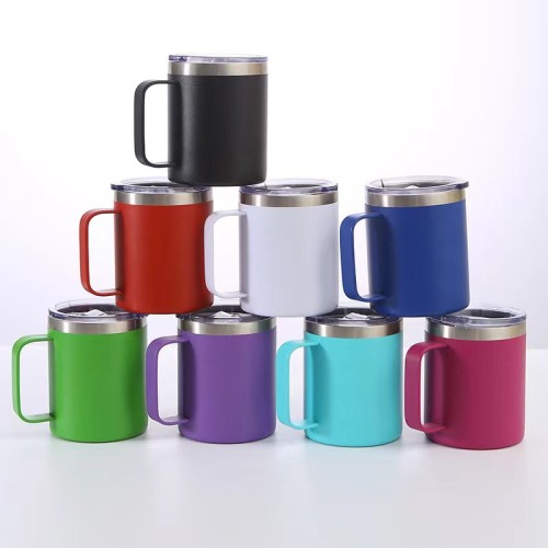 Locustsub china warehouse 12oa powder caoted mugs with handles 25pcs/case 