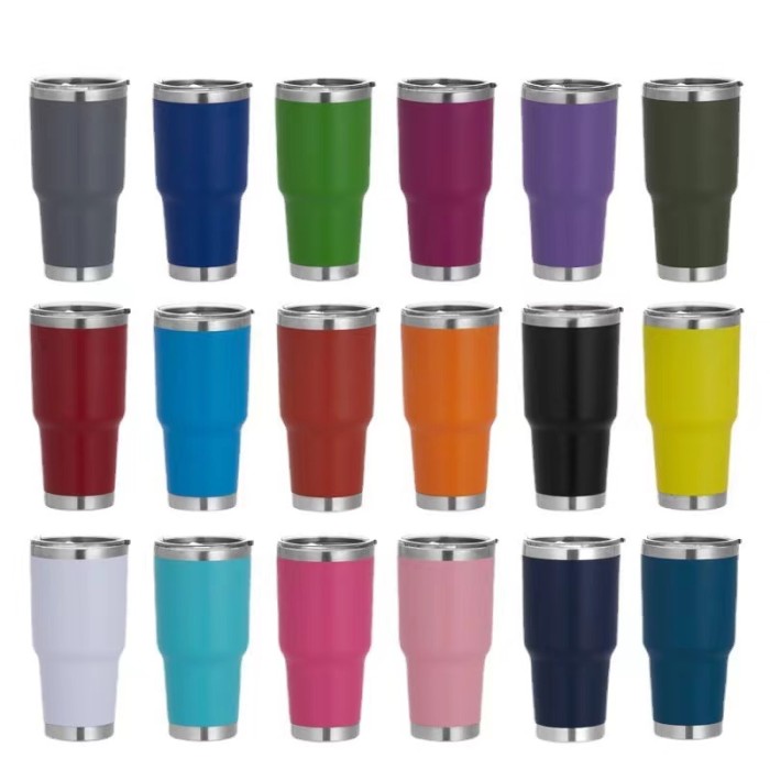 Locustsub China Warehouse 30oz Powder Curved Coated Tumbler 25pcs/case