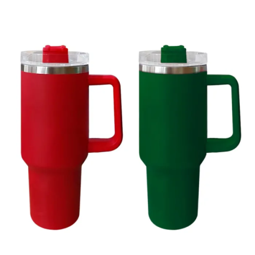Locustsub US warehouse US Warehouse 40oz Christmas Powder Coated Tumbler with Removale handles 12pcs/case
