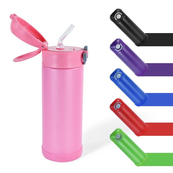 Locustsub china warehouse 12oz powder coated kids water bottle mixed colors