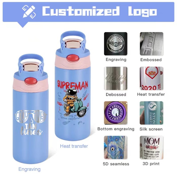 Locustsub china warehouse 12oz powder coated top flip kids water bottle mixed colors