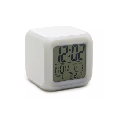 Locustsub China Warehouse Sublimation Led Color Gradient Digital Alarm Clock,25pcs/cacase
