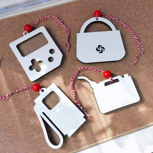 Locustsub china warehouse sublimation 3*4 inches Christmas money holder mixed shape