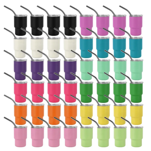 Locustsub US Warehouse 3oz powder coated mini cups(not for sublimation),48pcs/case