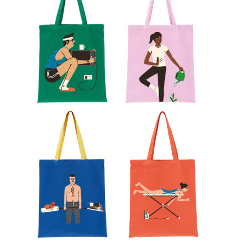 Locustsub US Warehouse Canvas Bags+17oz Sports Water Bottle 4pcs/case