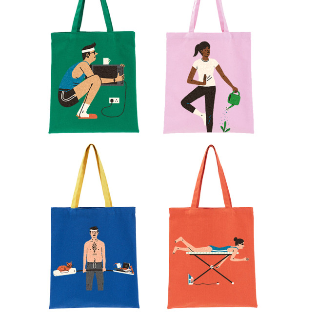 Locustsub US Warehouse Canvas Bags+17oz Sports Water Bottle 4pcs/case