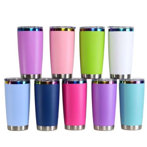 Locustsub China Warehouse 20oz powder coated with rainbow plated 25pcs/case