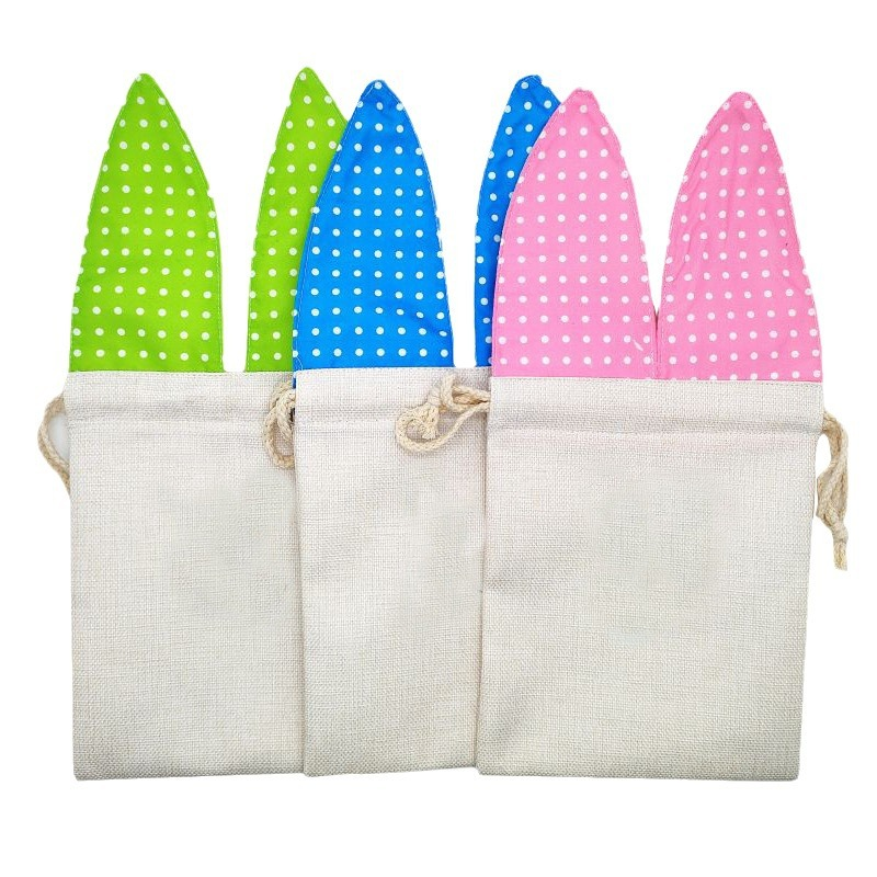 Locustsub Mix Color Mix Size Sublimation Easter Blasket With Bunny Ears,40pcs/case