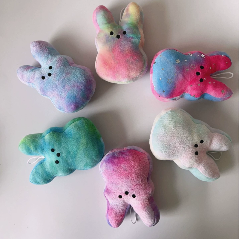 Locustsub Mix color 15/20cm Peeps Easter Bunny Stuffed AnimalToys,25pcs/case