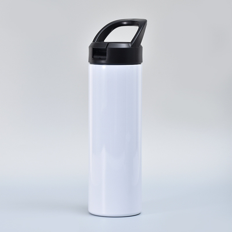 Locustsub 20oz Sublimation Straight Skinny Tumblers With Black Handle Lid,25pcs/case