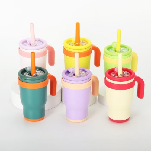 Locustsub China Warehouse 14oz stainless cute kids tumbler with mixed color 20pcs/case