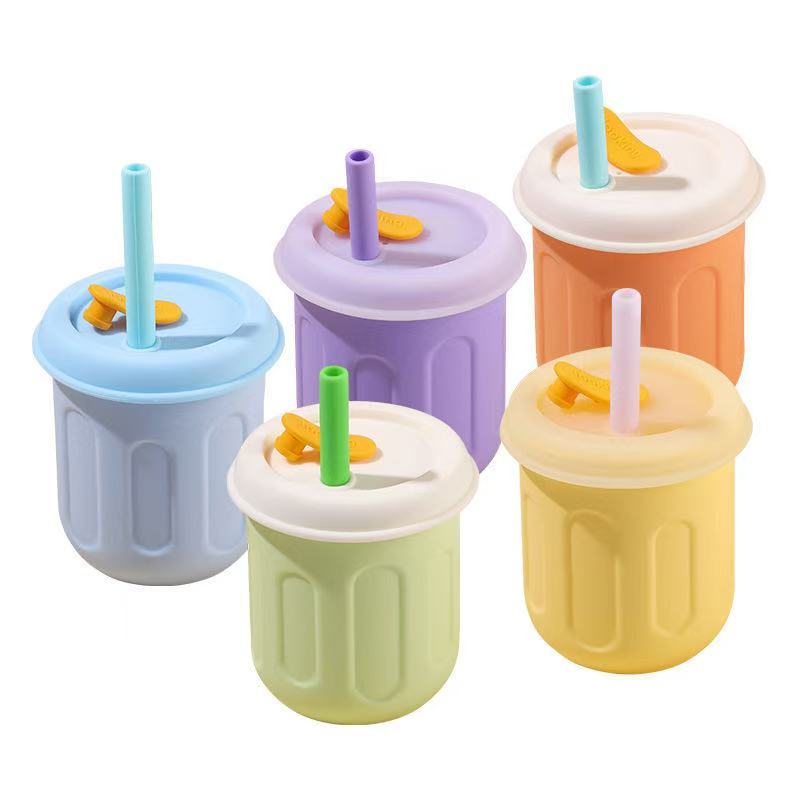 Locustsub China Warehouse 11oz kids silicone can shape tumbler with mixed color 40pcs/case