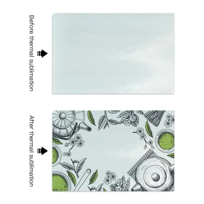 Locustsub US Warehouse Sublimation Tempered Glass Cutting Chopping Board,20pcs/case