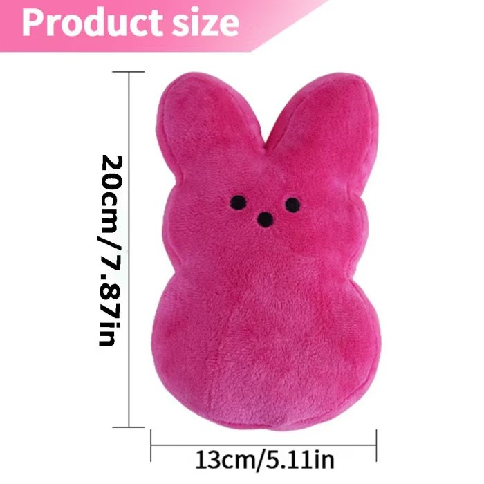 Locustsub US Warehouse Mix Color Peeps Easter Bunny Stuffed Toys,21pcs/case Bigger Size (7.9 inches)