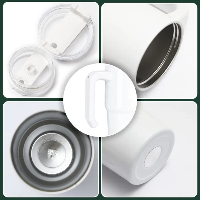Locustsub China Warehouse 20oz Sublimation White Blank Tumbler With Handle,25pcs/case