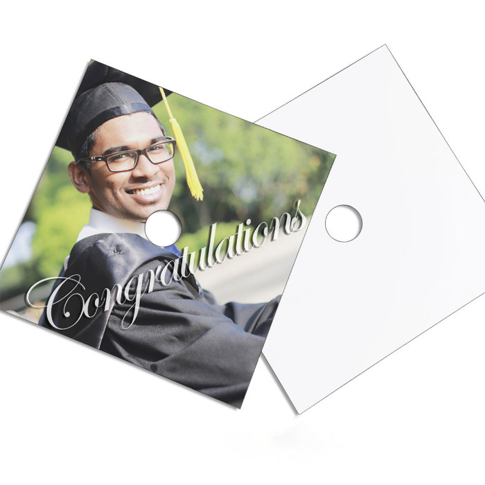Sichuan Locust US Warehouse Sublimation MDF Adhesive Graduation Hat Topper,20pcs/case