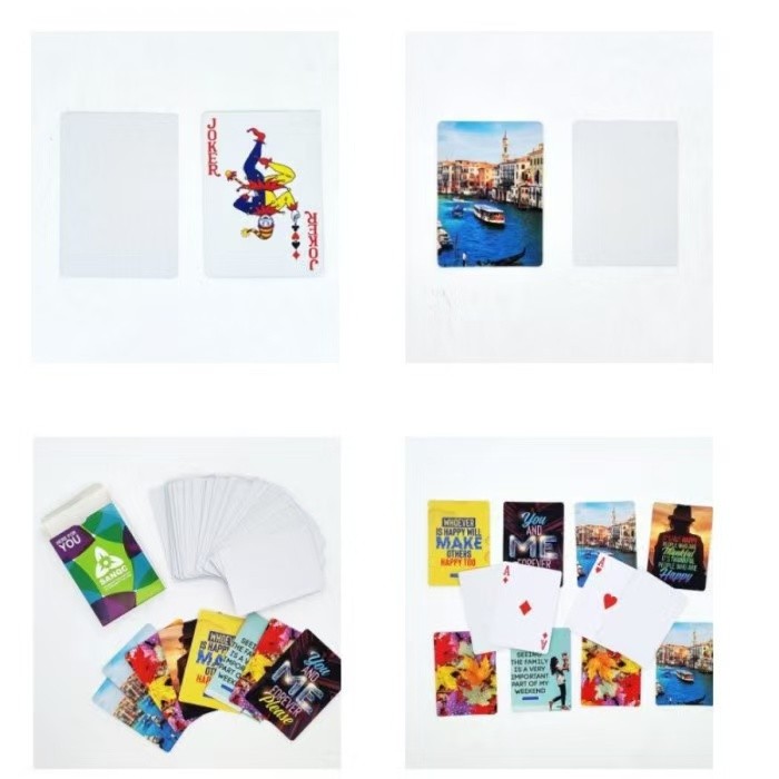 Locustsub China Warehouse sublimation poker caed 25pcs/case