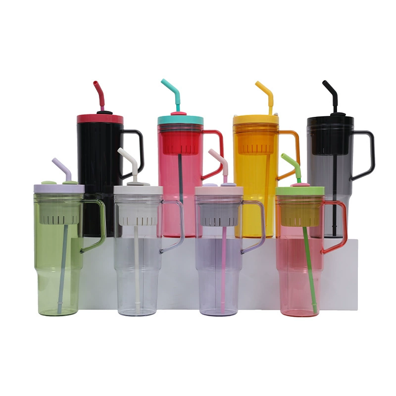 Sichuan Locust China Warehouse Mix Color 40oz Plastic Mug With Handle,24pcs/case