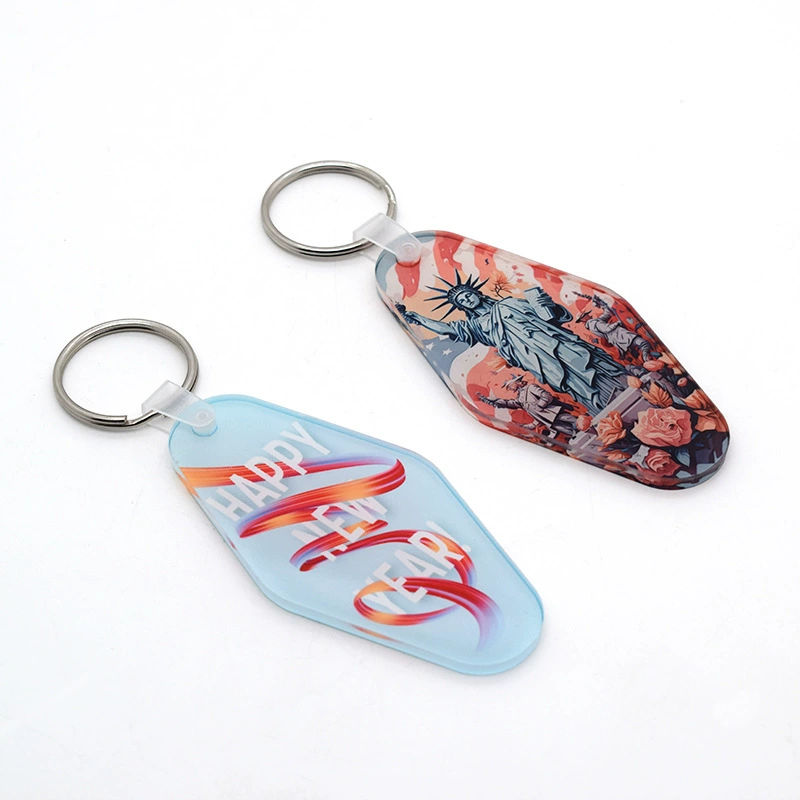 Locustsub Sublimation Single Side Motel Key Acrylic Keychain,50pcs/case