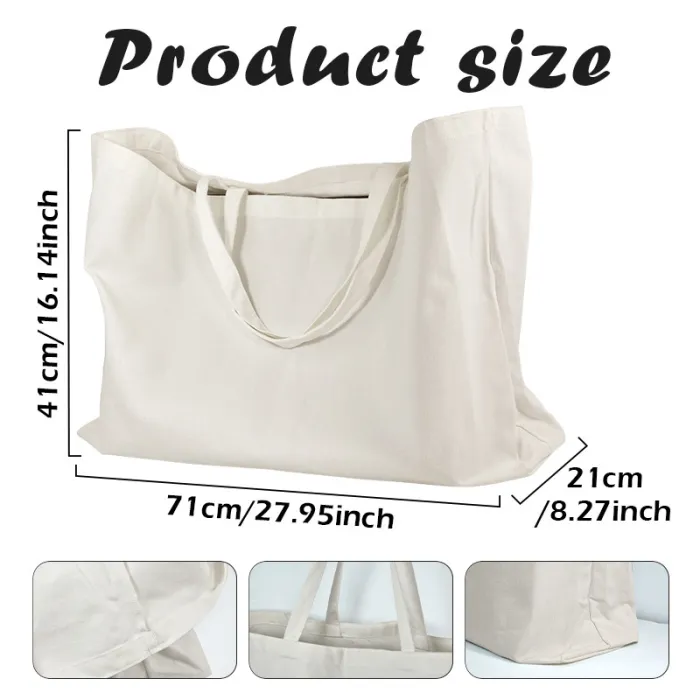Locustsub US Warehouse 28*16*8 inches Sublimation Tote Canvas Bag,10pcs/case