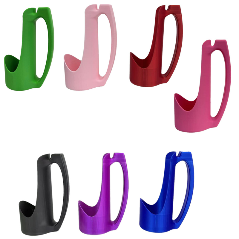 Locustsub 3D Printed Ergonomic Grip Reusable 12oz Skinny Slim Can Holder With Handle,20pcs/case