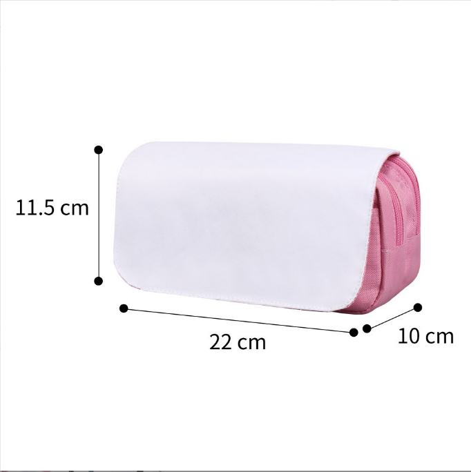 Locustsub Mix Color Sublimation Double Layer Cosmetic Pencil Holder Bag,25pcs/case