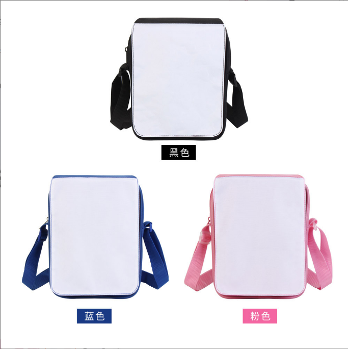 Locustsub Sublimation Mix Color Polyester Cartoon Student Single Shoulder Printed Crossbody Bag,25pcs/case