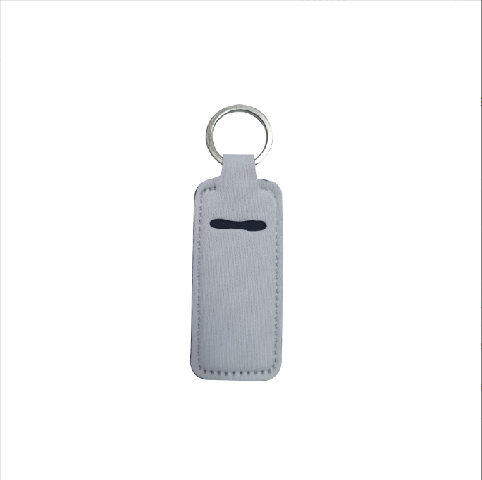 Locustsub Sublimation Neoprene Chapstick Holder Keychain,100pcs/case