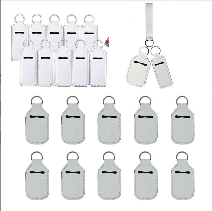 Locustsub Sublimation Neoprene Chapstick Holder Keychain,100pcs/case