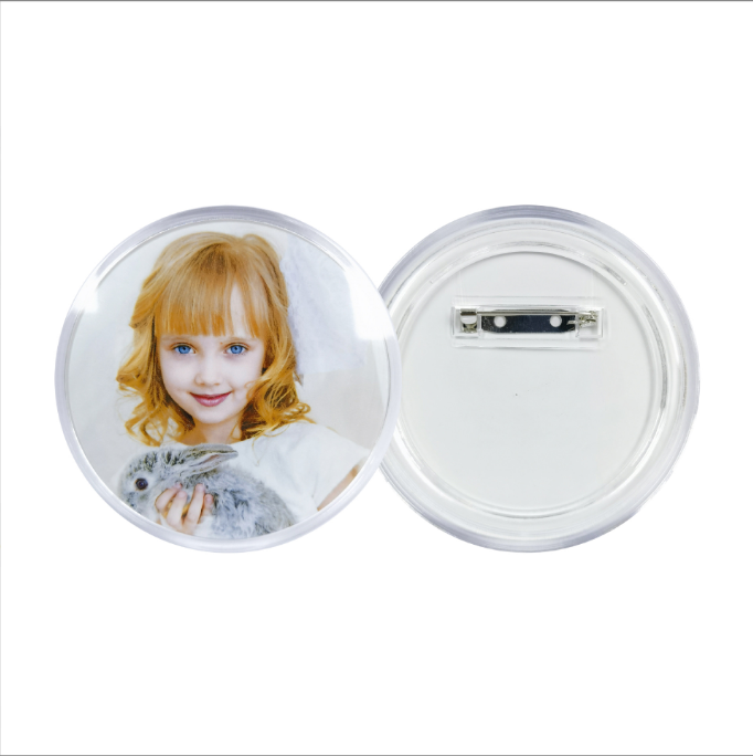Locustsub Double Sublimation PET Acrylic Gift Brooch Badge,50pcs/case