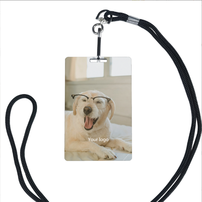 Locustsub Double Sublimation Certificate Plate Work ID Card With a Rope,50pcs/case
