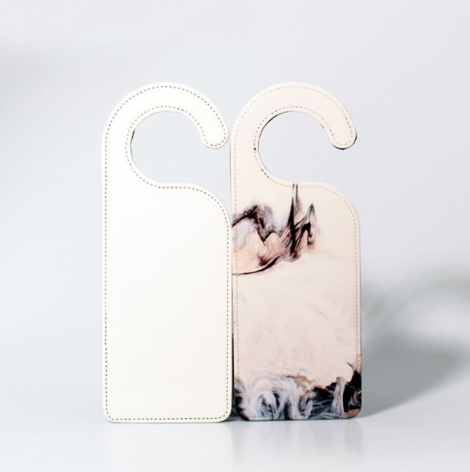 Locustsub Single-sided Sublimation PU Door hanger,50pcs/case