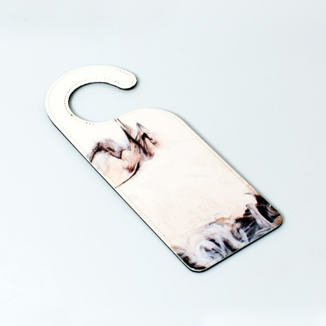 Locustsub Single-sided Sublimation PU Door hanger,50pcs/case