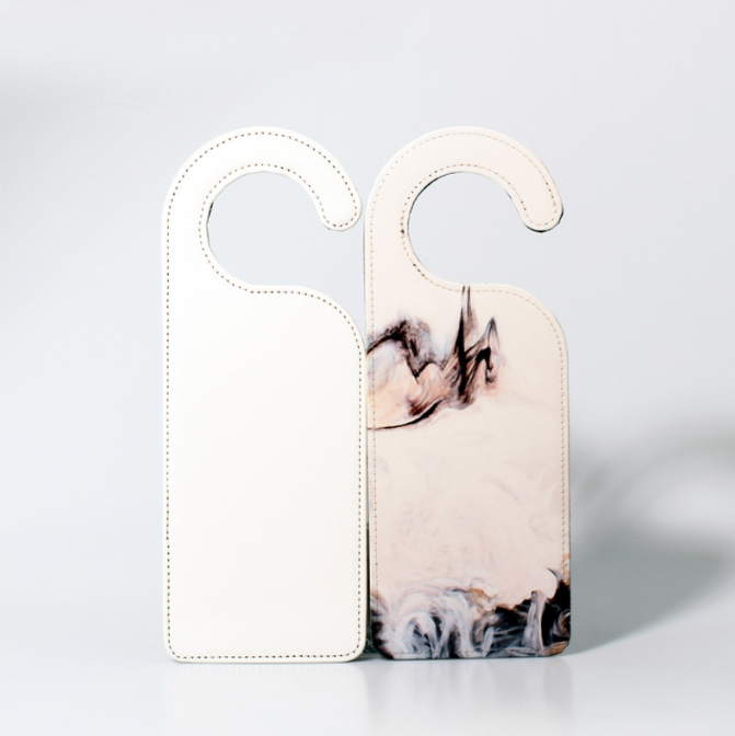 Locustsub Single-sided Sublimation PU Door hanger,50pcs/case