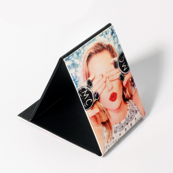 Locustsub Double Sublimation PU Leather DIY Large-sized Mirror,25pcs/case