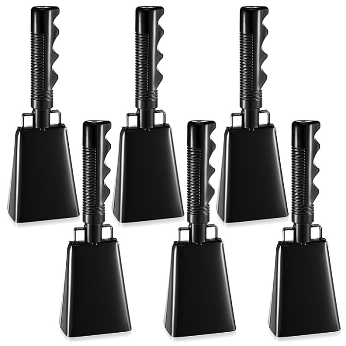 Sichuan Locust Mix Solid Painting Color Cow Bells,25pcs/case